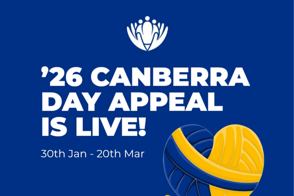 The Canberra Day Appeal runs from 30 January to 20 March 2026